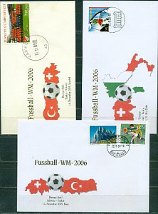 Швейцария, ЧМ 2006, Товарищеские игры, 9 конвертов
